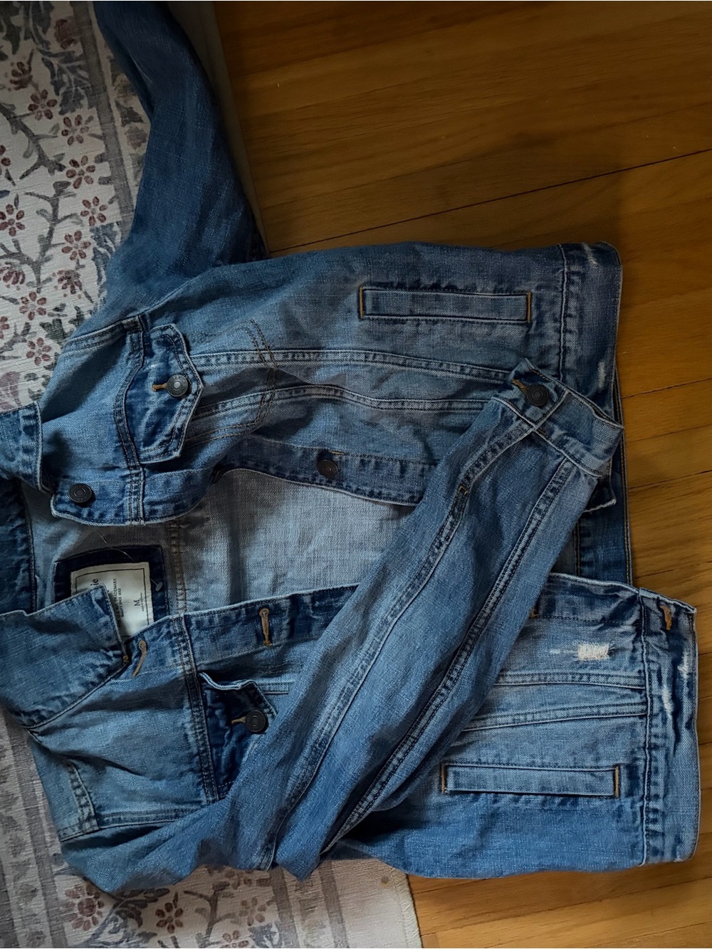 Abercrombie & Fitch Men's Blue Denim Jacket